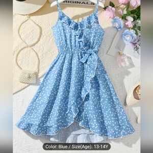 Blue Heart Girls Dress